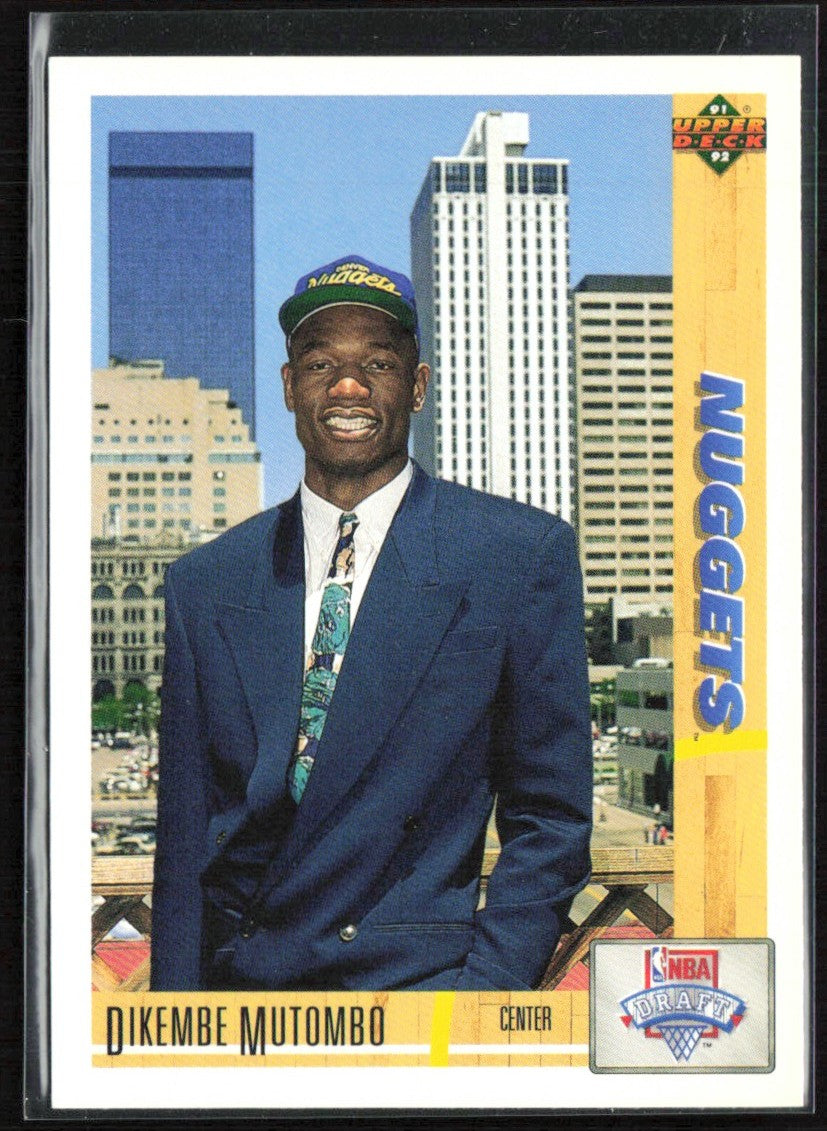 Dikembe Mutombo 1991 Upper Deck RC #3 Denver Nuggets