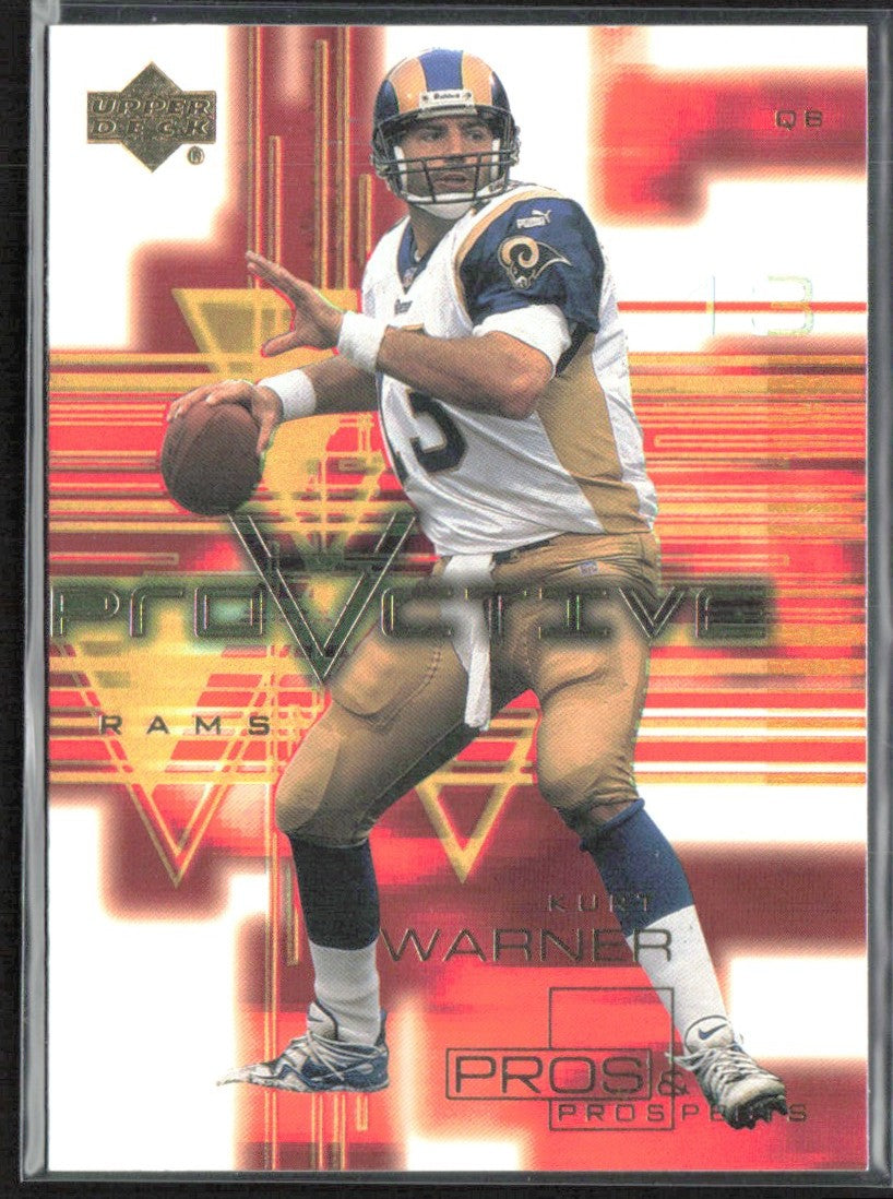 Kurt Warner 2000 Upper Deck Pros & Prospectrs ProActive #PA1 St. Louis Rams