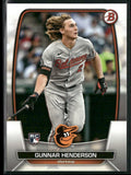 Gunnar Henderson 2023 Bowman RC #65 Baltimore Orioles