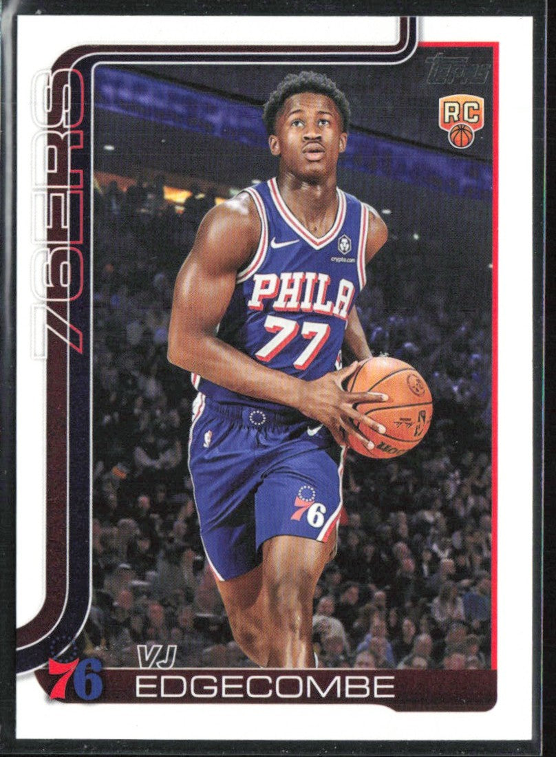 VJ Edgecombe 2025 Topps RC #203 Philadelphia 76ers