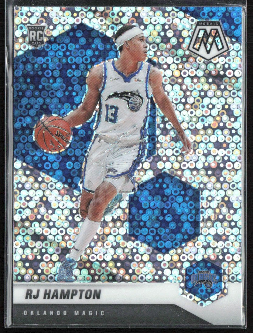 RJ Hampton 2020 Panini Mosaic Silver Fast Break RC #233 Orlando Magic
