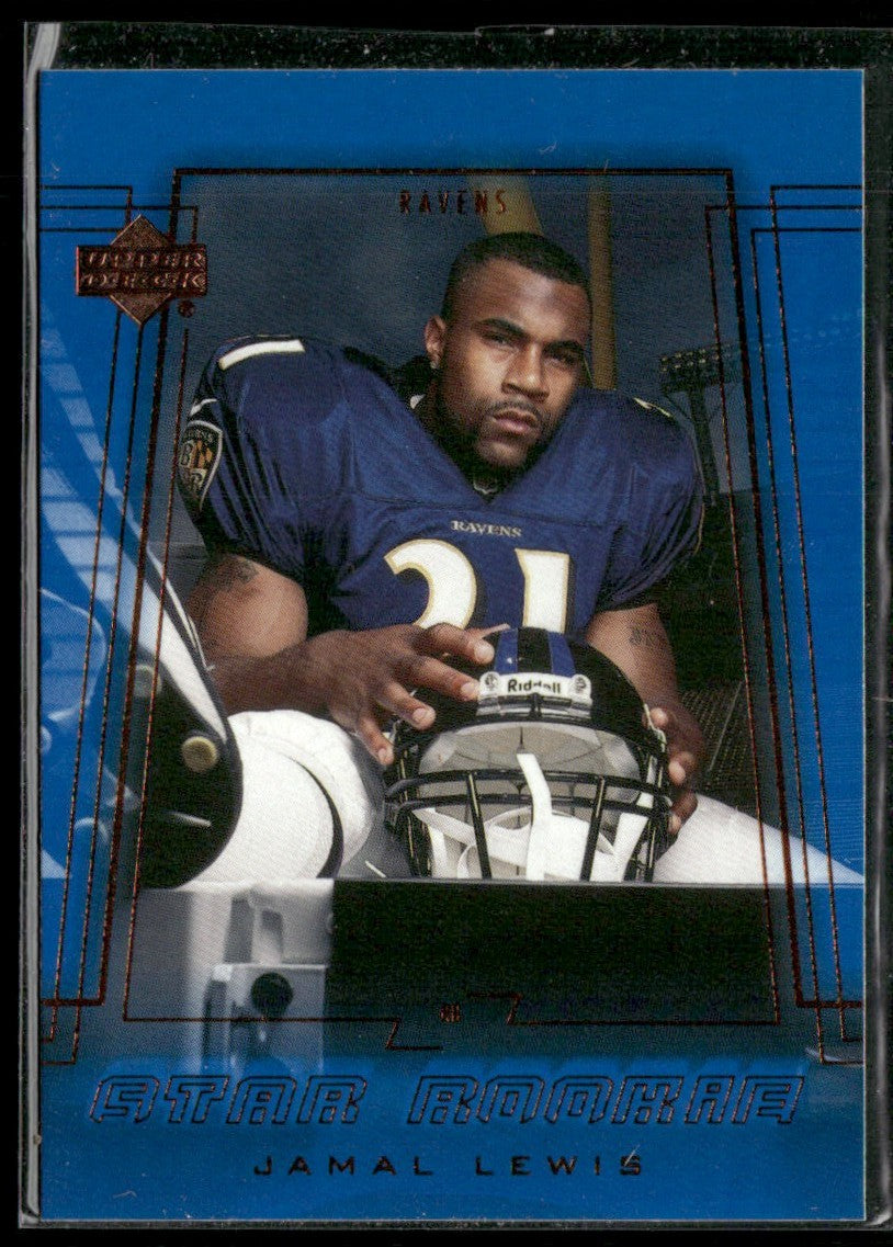 Jamal Lewis 2000 Upper Deck Encore SGC Blue Labels RC #245 Baltimore Ravens