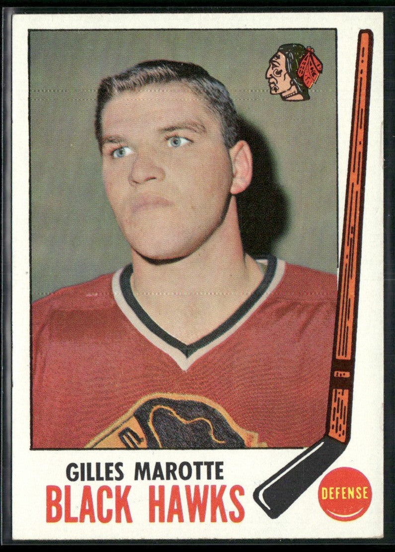 Gilles Marotte 1969 Topps #68 Chicago Blackhawks
