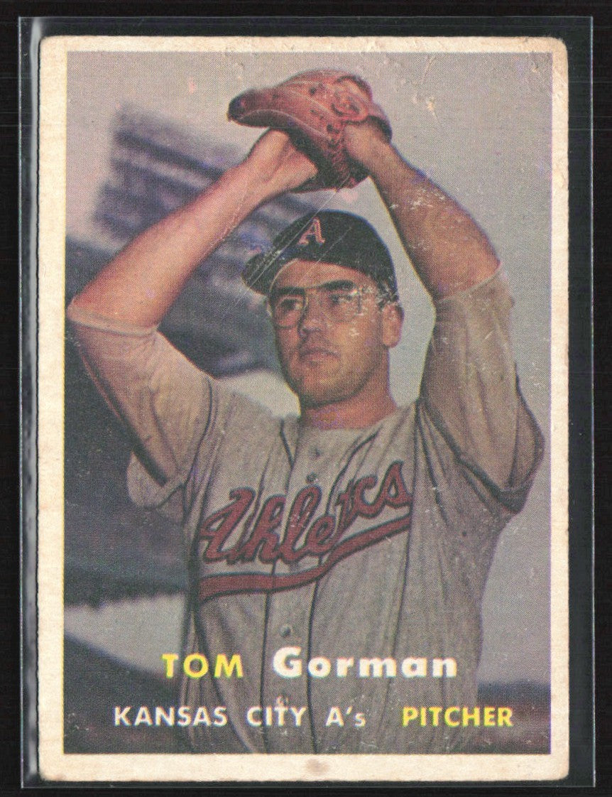 Tom Gorman 1957 Topps #87 Kansas City Athletics