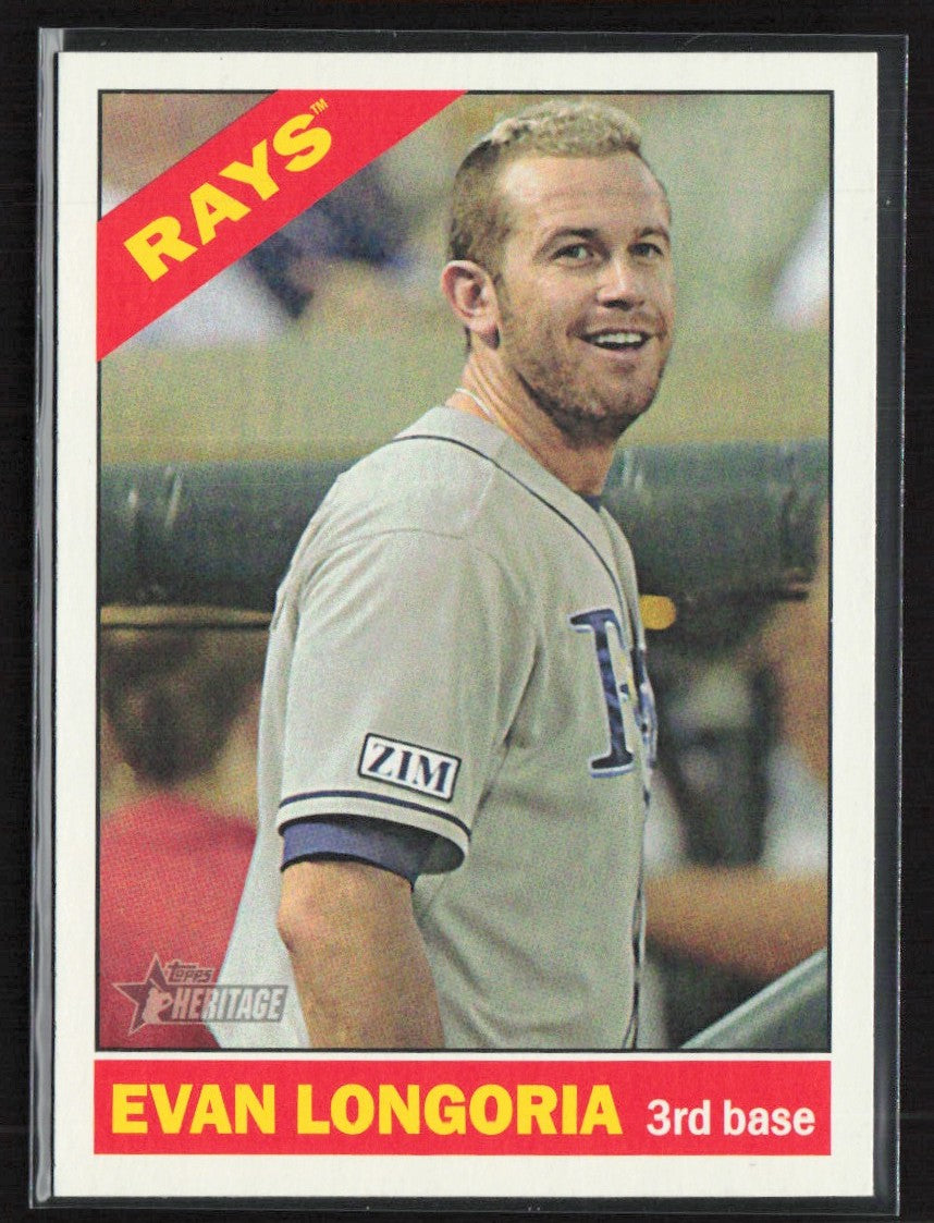Evan Longoria 2015 Topps Heritage SP #428 Tampa Bay Rays