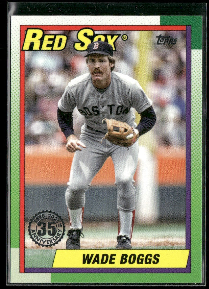 Wade Boggs 2025 Topps 1990 #T90-7 Boston Red Sox