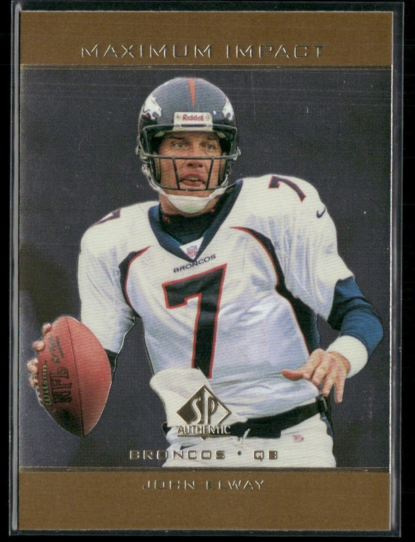 John Elway 1998 SP Authentic Maximum Impact #SE7 Denver Broncos