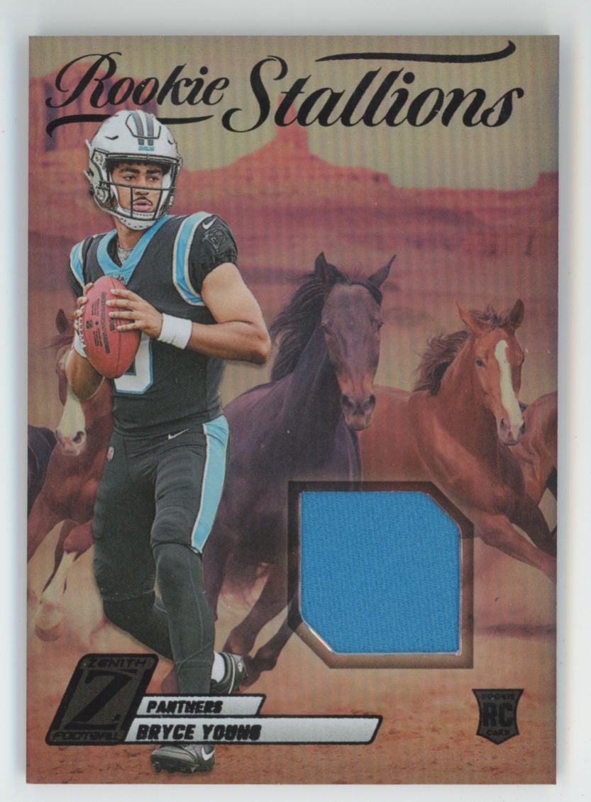 Bryce Young 2023 Panini Zenith Rookie Stallions RC Jersey #RS-BYG