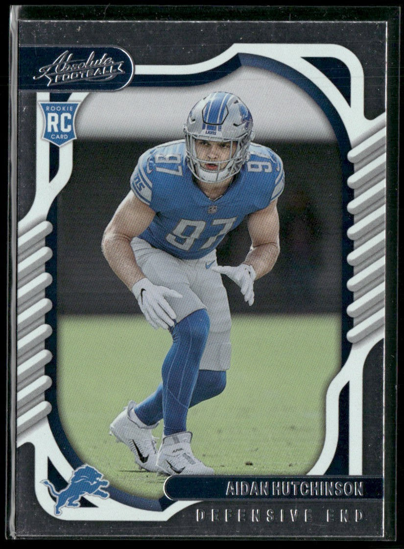 Aidan Hutchinson 2022 Panini Absolute RC #113 Detroit Lions