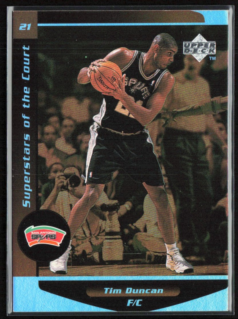 Tim Duncan 1998 Upper Deck Superstars of the Court #C2 San Antonio Spurs