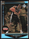 Tim Duncan 1998 Upper Deck Superstars of the Court #C2 San Antonio Spurs
