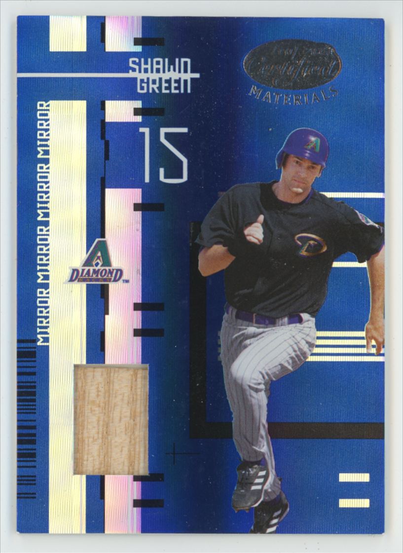 Shawn Green 2005 Leaf Certified Materials Mirror Blue /100 Bat #136