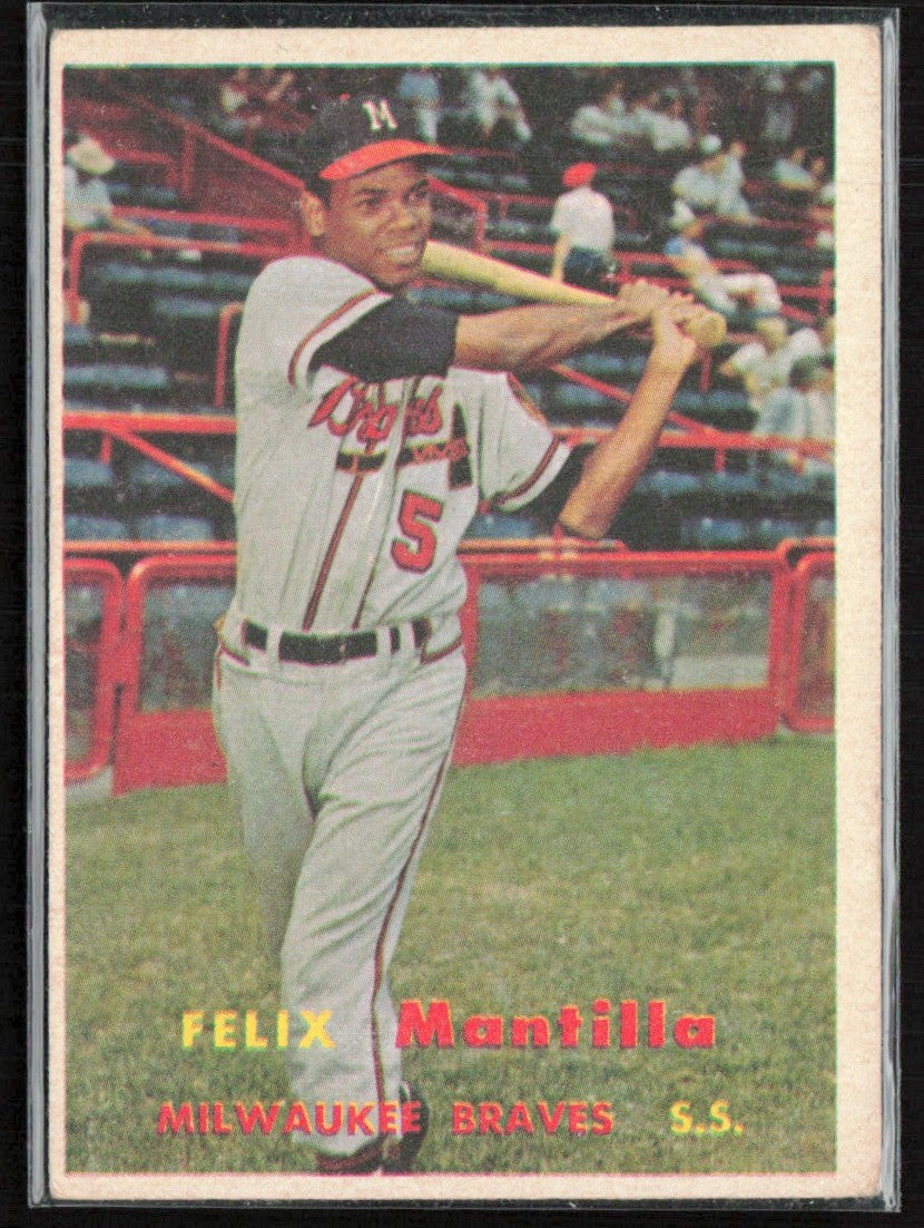 Felix Mantilla 1957 Topps #188 Milwaukee Braves