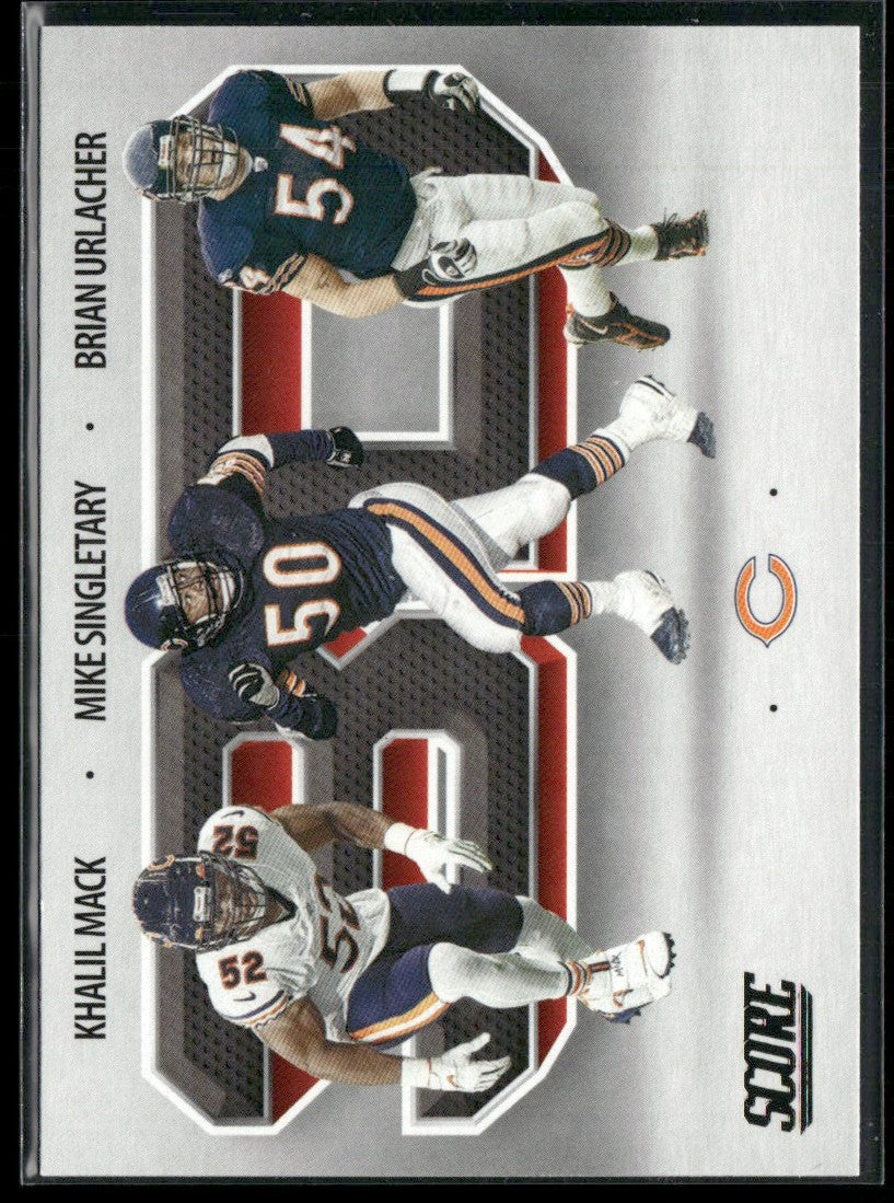 Brian Urlacher/Khalil Mack/Mike Singletary 2021 Panini Score 3D #3D1