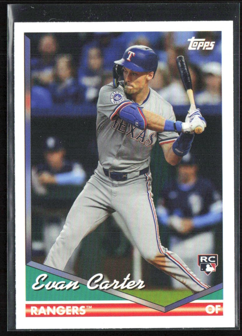 Evan Carter 2024 Topps Archives RC #223 Texas Rangers