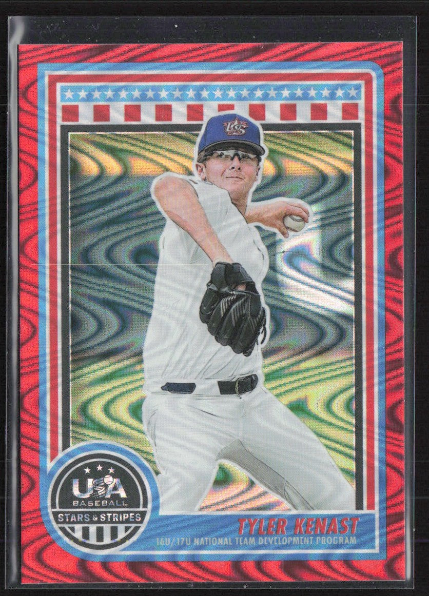 Tyler Kenast 2025 Panini Stars & Stripes Red Swirl /249 #104 USA