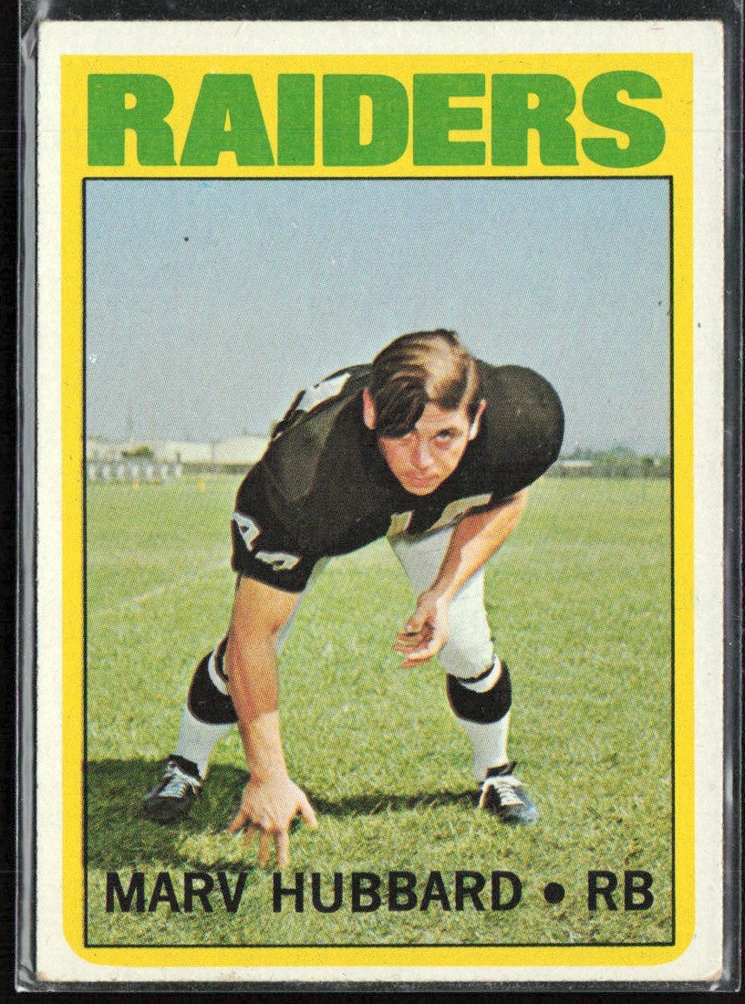 Marv Hubbard 1972 Topps #54 Oakland Raiders
