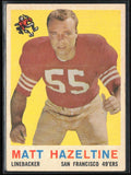 Matt Hazeltine 1959 Topps #72 San Francisco 49ers