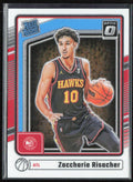 Zaccharie Risacher 2024 Donruss Optic RC #268 Atlanta Hawks