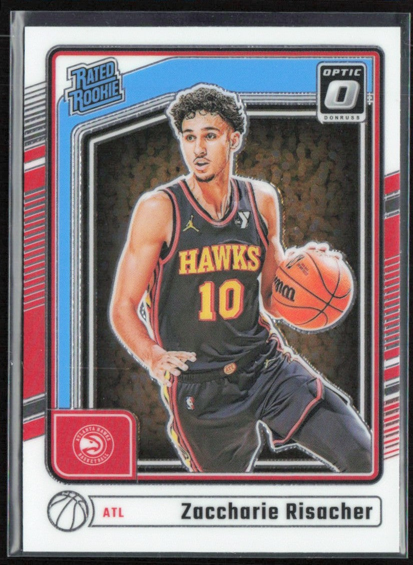 Zaccharie Risacher 2024 Donruss Optic RC #268 Atlanta Hawks