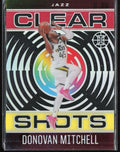 Donovan Mitchell 2020 Panini Illusions Clear Shots #8 Utah Jazz
