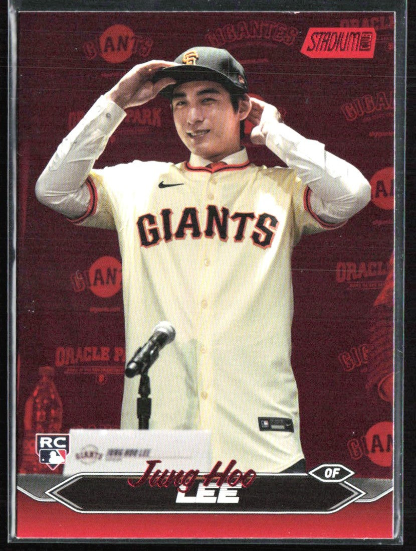 Jung Hoo Lee 2024 Topps Stadium Club Red Foil RC #274 San Francisco Giants