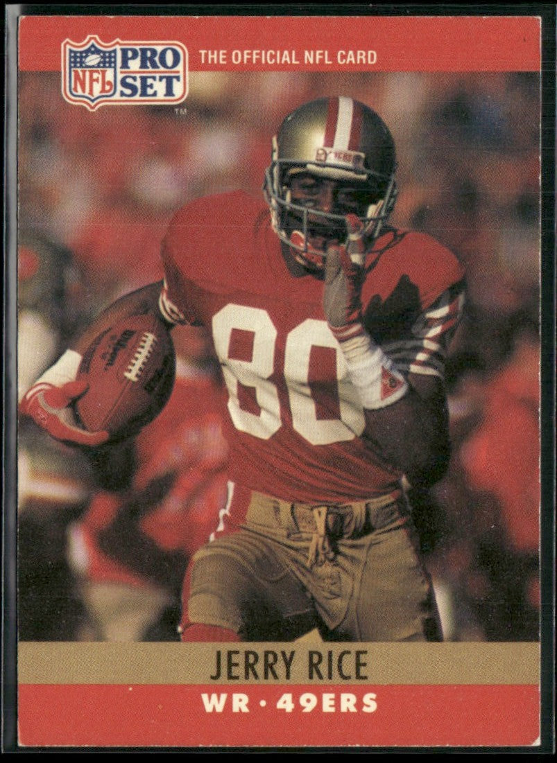Jerry Rice 1990 Pro Set #295 San Francisco 49ers