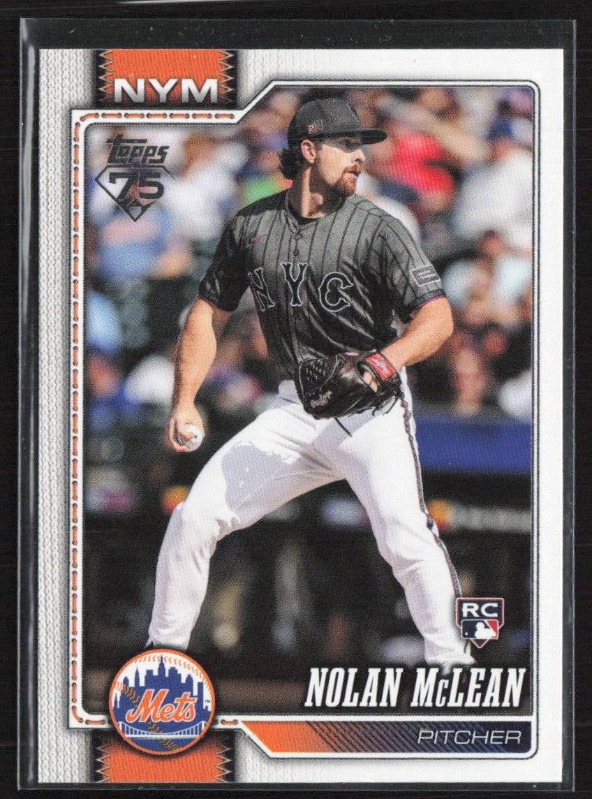 Nolan McLean 2026 Topps RC #214 New York Mets