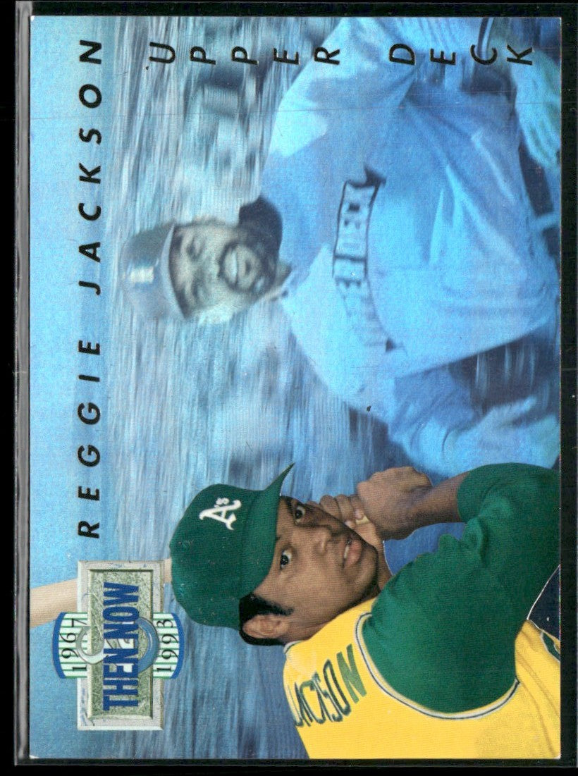 Reggie Jackson 1993 Upper Deck Then and Now #TN16 Oakland Athletics