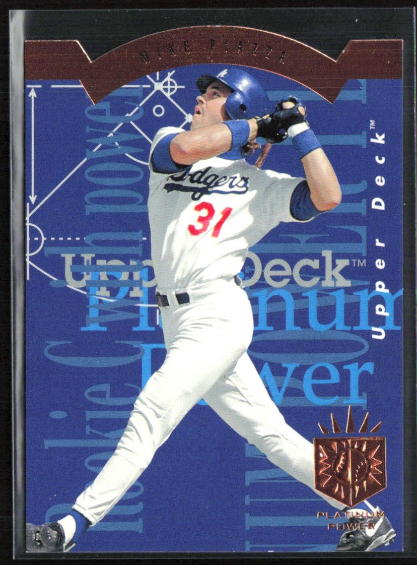 Mike Piazza 1993 Upper Deck Platinum Power #PP15 Los Angeles Dodgers