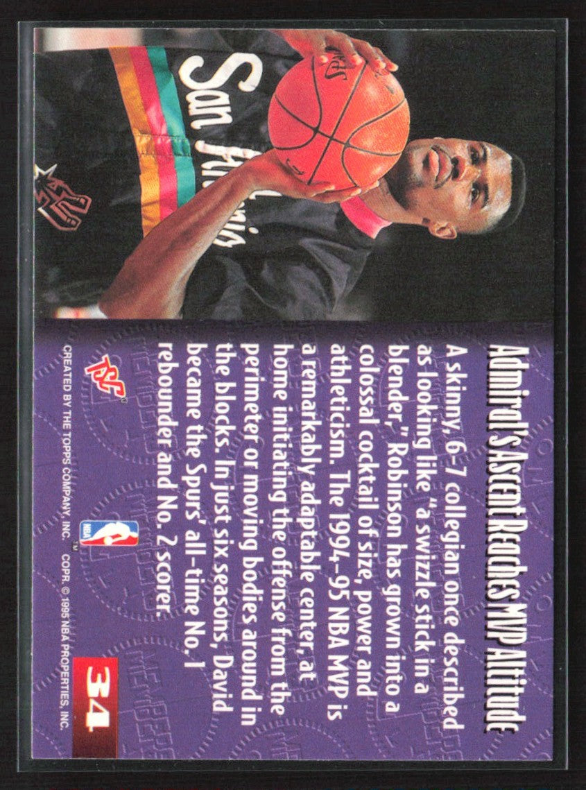 David Robinson 1994 Topps Stadium Club Members Only #34 San Antonio Spurs