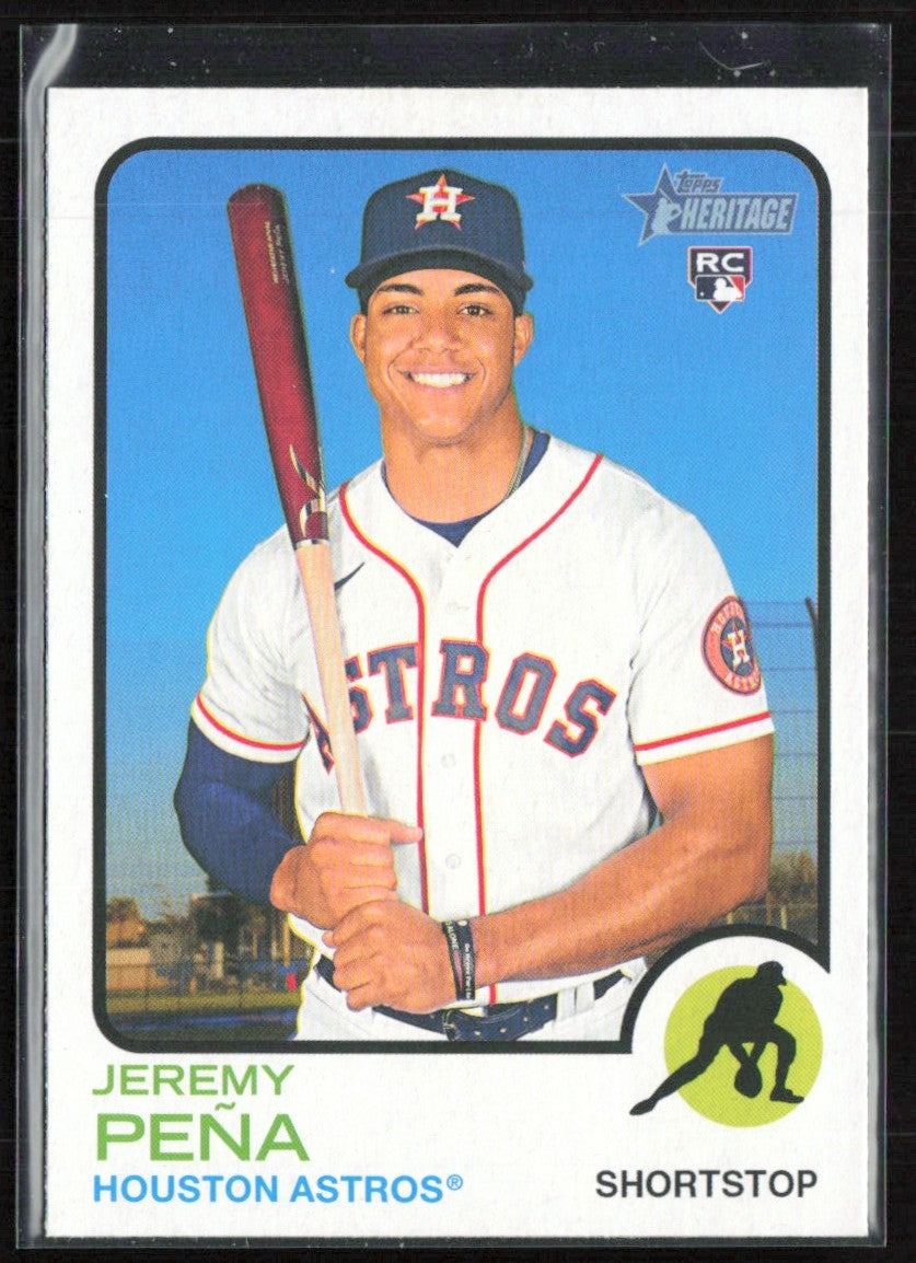 Jeremy Pena 2022 Topps Heritage RC #629 Houston Astros