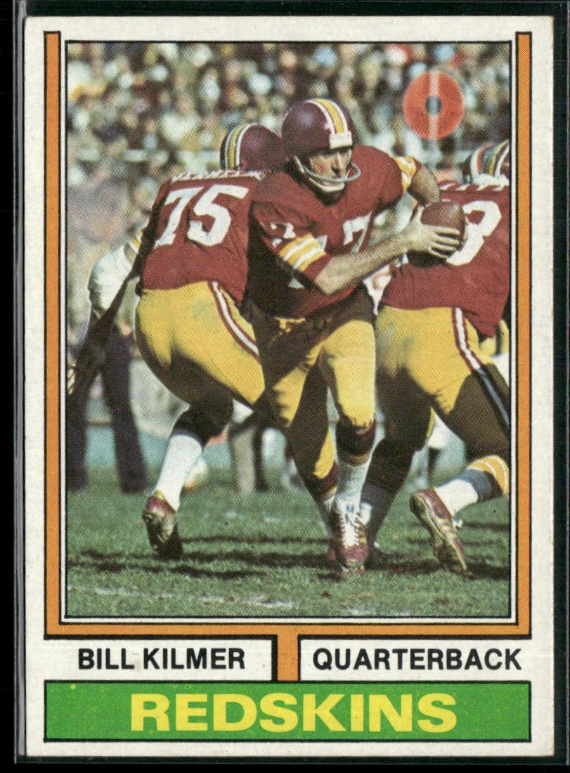 Bill Kilmer 1974 Topps #58 Washington Redskins