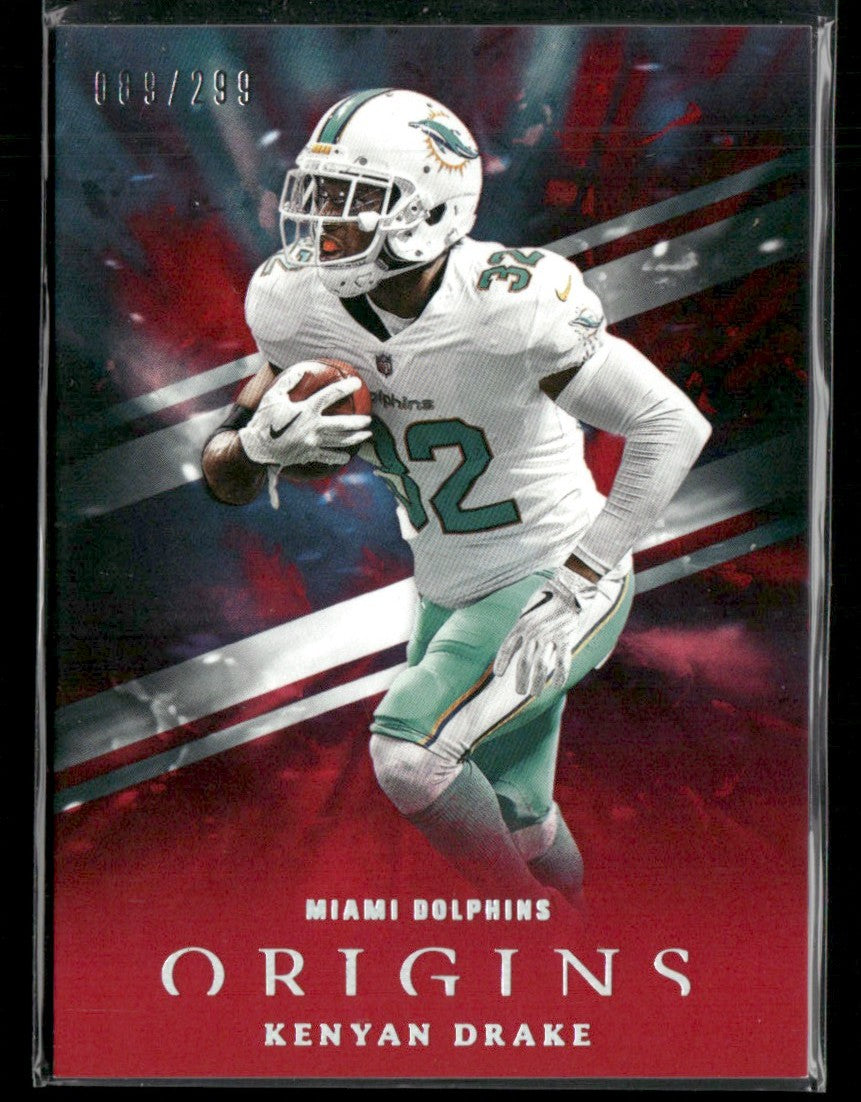 Kenyan Drake 2018 Panini Origins Red /299 #73 Miami Dolphins