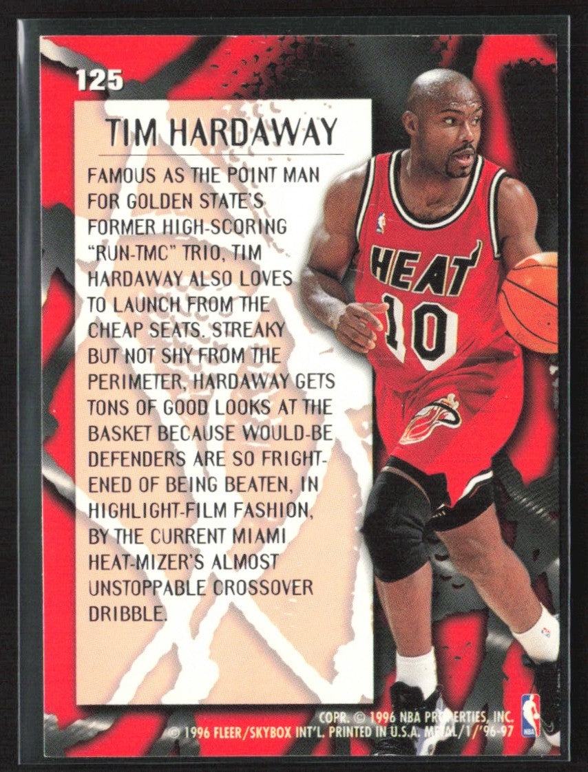 Tim Hardaway 1996 Fleer Metal #125 Miami Heat