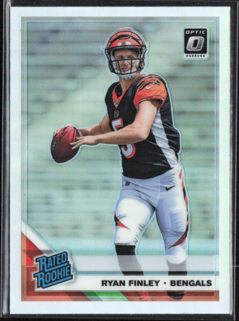 Ryan Finley 2019 Panini Donruss Optic Rated Rookies Holo Silver Prizm RC #156