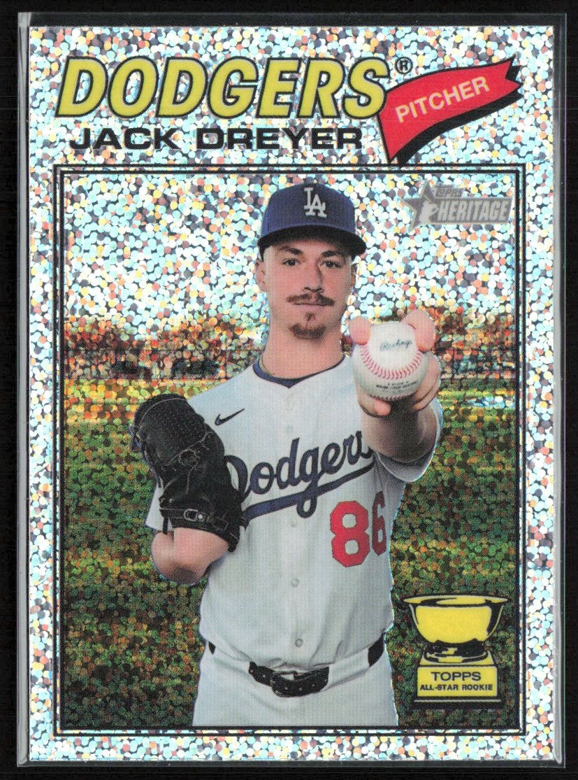 Jack Dreyer 2026 Topps Heritage Sparkle #115 Los Angeles Dodgers