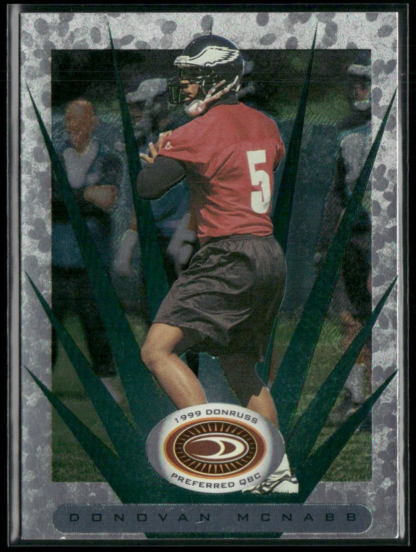Donovan McNabb 1999 Donruss Preferred QBC Silver RC #68 Philadelphia Eagles