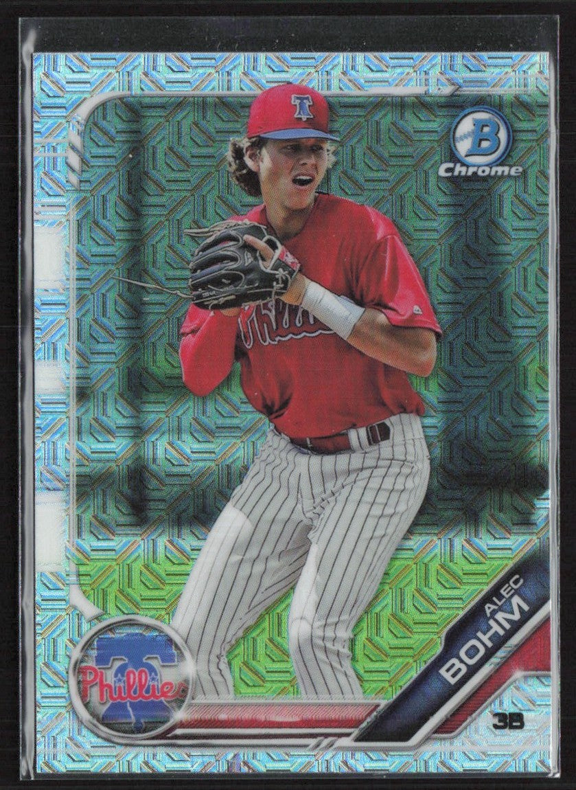 Alec Bohm 2019 Bowman Chrome Megabox Mojo #BCP-2 Philadelphia Phillies