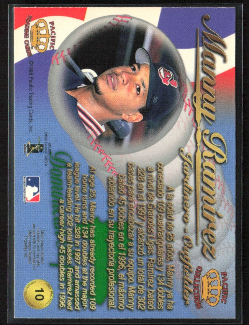 Manny Ramirez 1998 Pacific #10 Cleveland Indians