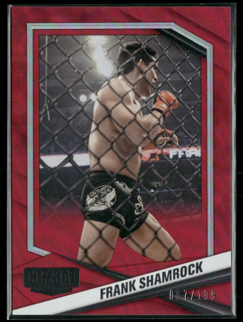 Frank Shamrock 2025 Panini Combat Anthology Red /199 #74