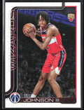 Tre Johnson III 2025 Topps RC #206 Washington Wizards