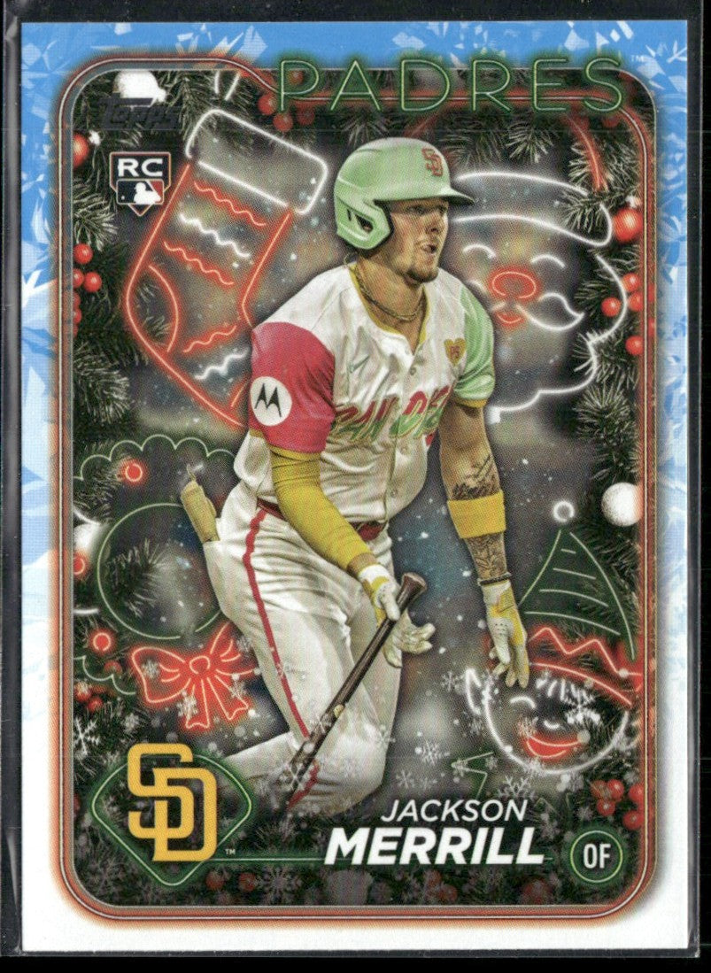 Jackson Merrill 2024 Topps Holiday RC #H160 San Diego Padres