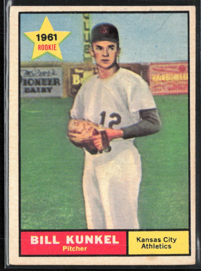 Bill Kunkel 1961 Topps RC #322.0 Kansas City Athletics