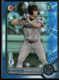 Brady Allen 2022 Bowman 1st Edition Blue Foil /150 #BPPF-36 Miami Marlins
