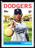 Dalton Rushing 2025 Topps Archives 1964 Design RC #90 Los Angeles Dodgers