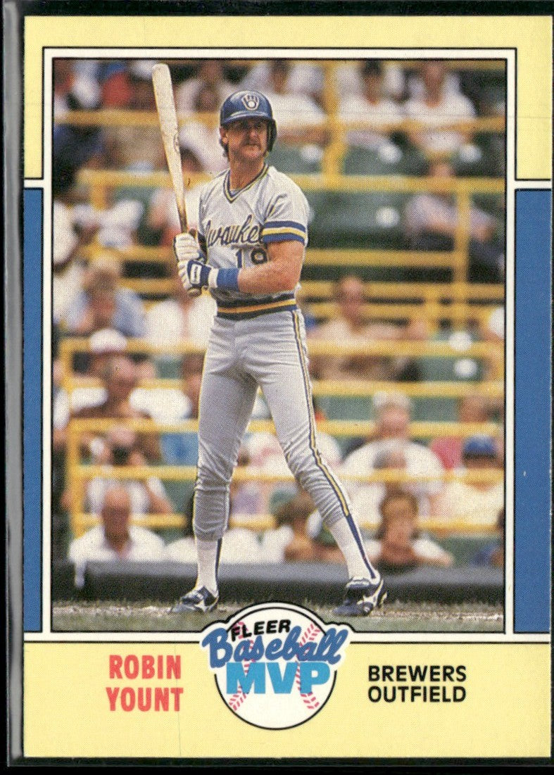 Robin Yount 1988 Fleer MVP #44 Milwaukee Brewers