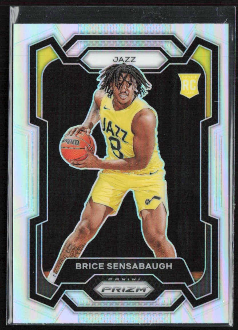 Brice Sensabaugh 2023 Panini Prizm Silver RC #177 Utah Jazz