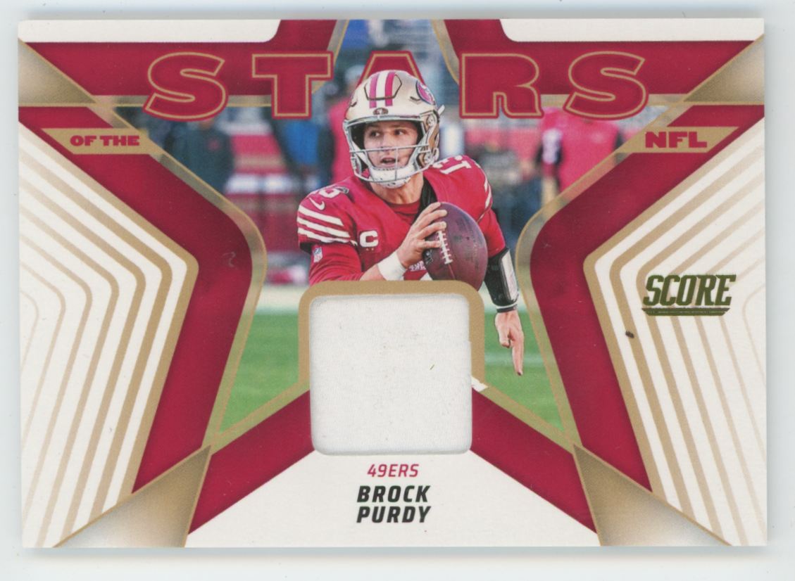 Brock Purdy 2025 Panini Score Stars of the NFL Jersey #SNJ-BPY