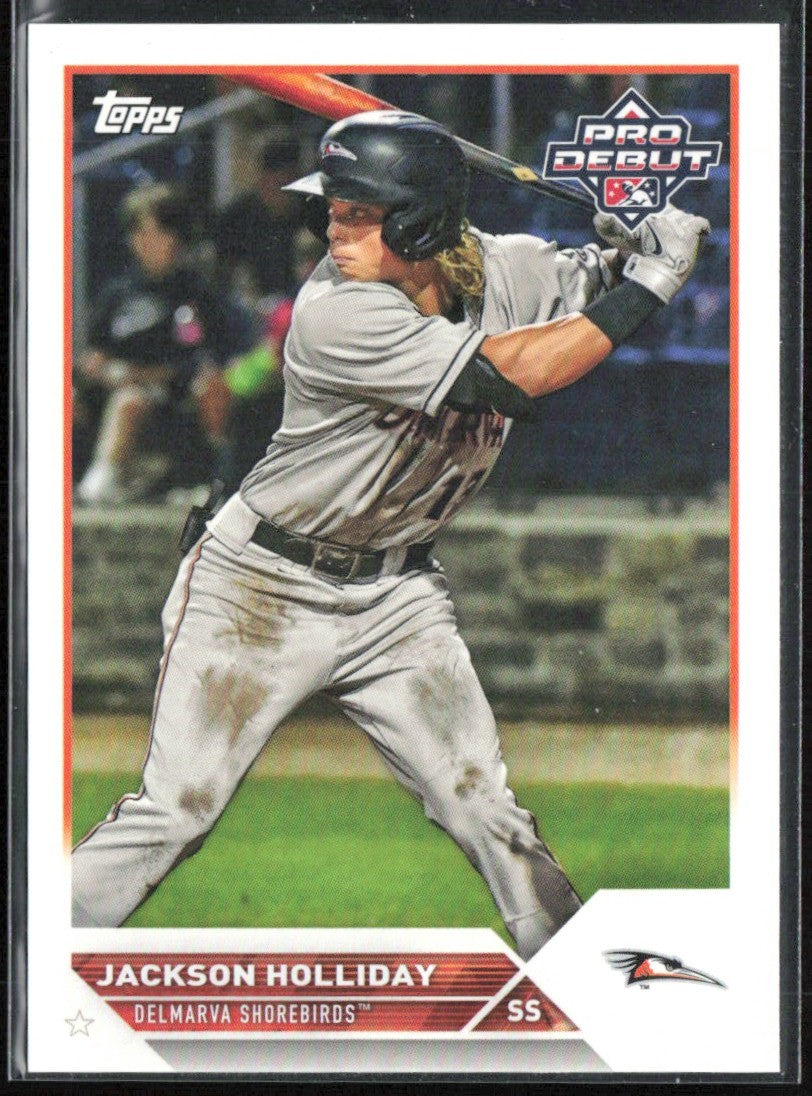 Jackson Holliday 2023 Topps Pro Debut #PD-7 Delmarva Shorebirds